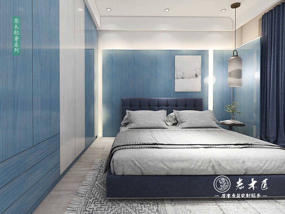 現(xiàn)代簡約臥室效果圖_現(xiàn)代簡約臥室圖片